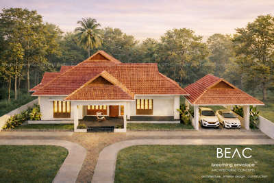 -bless-
Proposed Residence @ chittady, Vadakkencherry,  # # #Palakkad 
Area : 3350 sqft
 #architecturedesigns  #TraditionalHouse  #KeralaStyleHouse  #Architectural&Interior   #SlopingRoofHouse