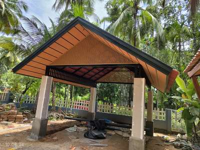 car porch work completed in chamravattom  #carporchdesign  #carporch  #rooftiles  #cielingtile