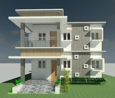 #keralatraditionalmural #keralastyle #KeralaStyleHouse #ElevationHome #3d #3DPlans #3dhouse                             
2080sqft Double storey