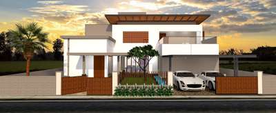 On going residence project at Angamaly 3000 sqft