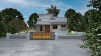 650sqft residential building designed for wisefoxx builders Ranni #Residentialprojects #renderlovers #greencaplandscape
