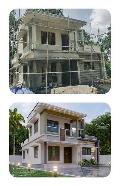 Taking shape!!! 
#1500sqftplan 
#ContemporaryHouse 
#budgethomeplan 
#structurework 
#Residentialprojects