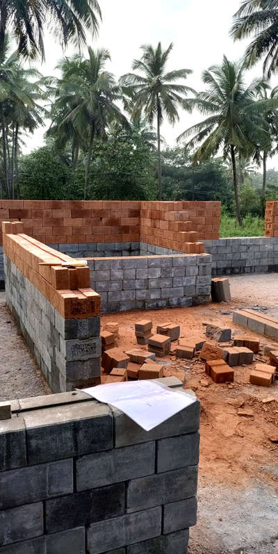 #HomeAutomation #InteriorDesigner #brick #blocks #budget_home_simple_interi #HomeAutomation .
.
.
.
.
...
.. #HomeDecor #aj #aastha #home.

load bearing so we made base coat of concrete brick,
maintain room temperature by mud brick., so make mix