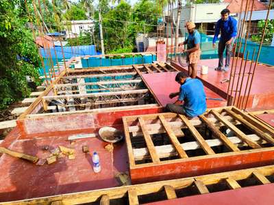 Roof slab shuttering work