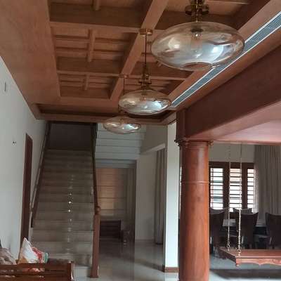 ഫുൾ വുഡ് സീലിംഗ്  #WoodenCeiling