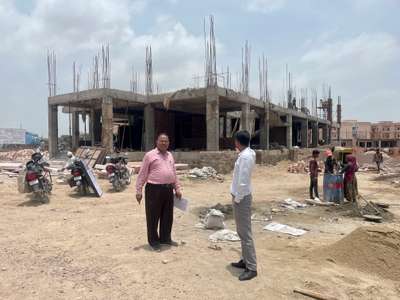 This Government project is under construction in Aganwa Jodhpur