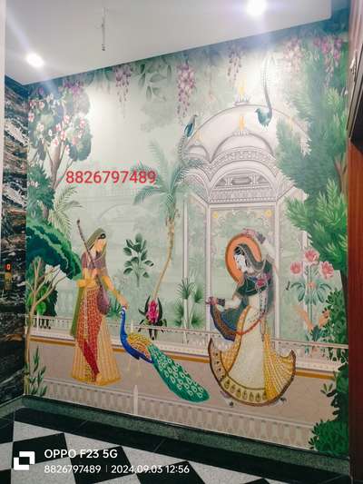 customised wallpaper if you want this kinds of madubani wallpaper plz call us 8826797489 
 #customized_wallpaper  #wallpepar  #InteriorDesigner  #architecturedesigns  #TraditionalHouse  #new_home  #gurugram  #noida