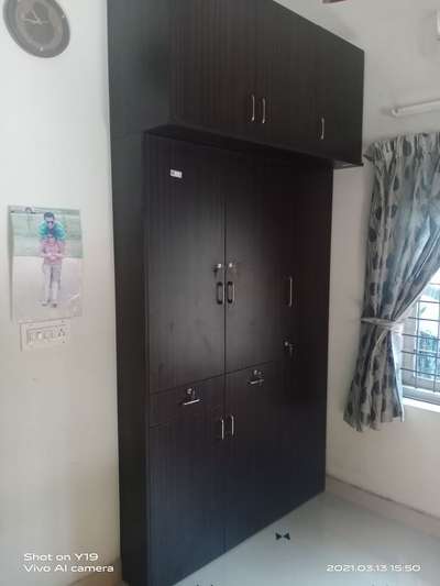 A wardrobe on laminated marine ply wood