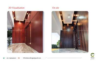 #3D_ELEVATION #interriordesign #polish #WALL_PANELLING
