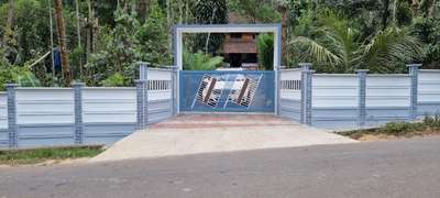 fencing slab wall wit gate paragolas