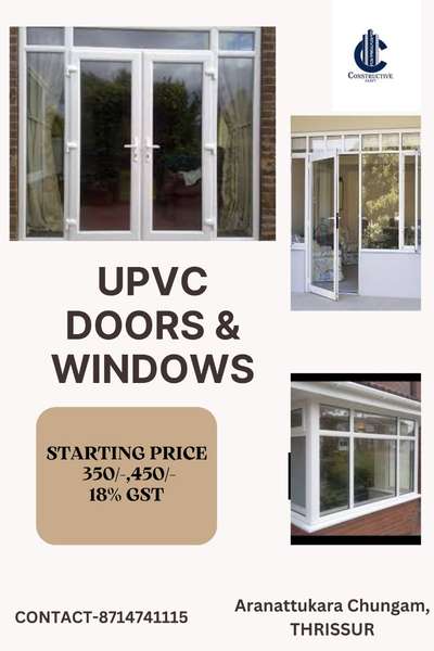 Upgrade your home with our stylish &energy - efficient UPVC doors and windows. ✨✨