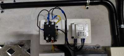 Drip irrigation motor automation system with Timer & contactor at Vapalassery Angamaly.