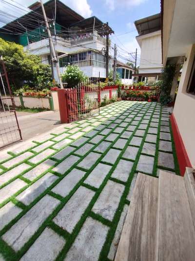 Bangalore Stone Work #BangaloreStone #kotastone #tandurstone #SandStone #banglourstonewithartificialgrass #banglorestonewithnaturalgrass #kadappastone