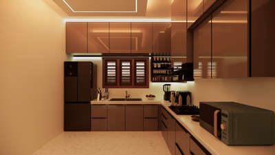 modern kitchen 
#KitchenIdeas #OpenKitchnen #InteriorDesigner #Architectural&Interior #KitchenCabinet #KeralaStyleHouse #keralaarchitectures #normalkitchen