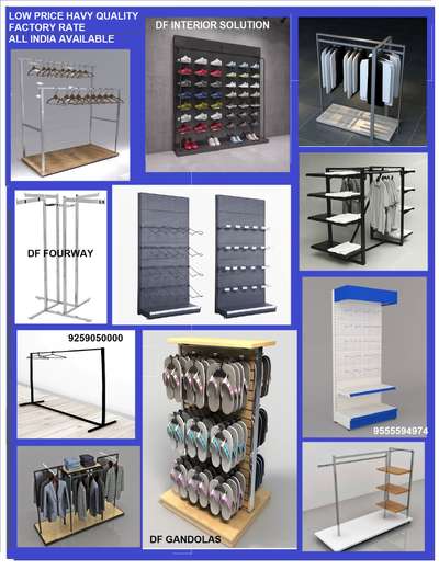 Showroom, shop, Super Market Display Gandolas Fixture interior Solutions