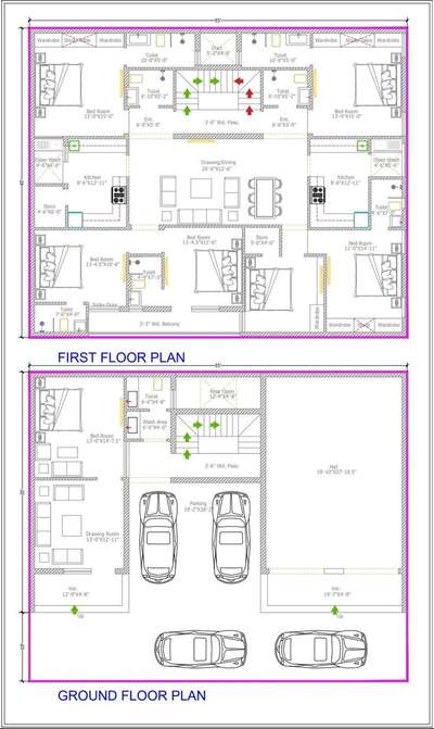 ₹1 स्क्वायर फीट में फ्लोर प्लान बनवाए 9977999020  #2d #2dplanning #FloorPlans  #planning