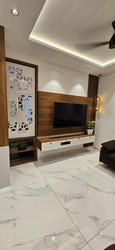 #LivingroomDesigns #LivingRoomDecors #LivingRoomTVCabinet #LivingRoomTV #tvbackpaneling #partitiondesign