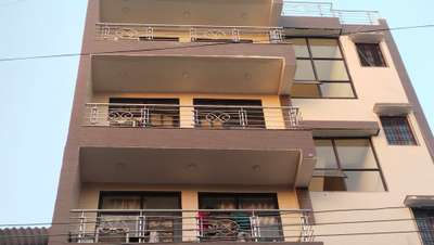 #comlete front elevation 
#stainless steel Railing 
at sec 15 d-6