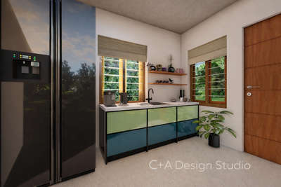 Small Kitchen /Work area
C+A Design Studio ✨🪬
 #KitchenIdeas 
#SmallKitchen 
#KitchenCabinet 
#KitchenRenovation 
#InteriorDesigner 
#KitchenInterior