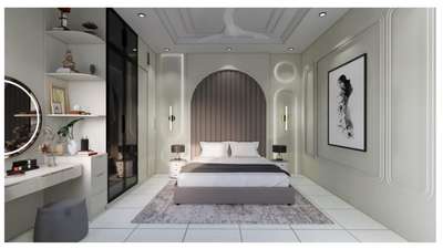 3d design of mordern bedroom