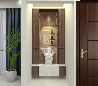Pooja Mandir design for your home by Akanksha Interior ✨✨
