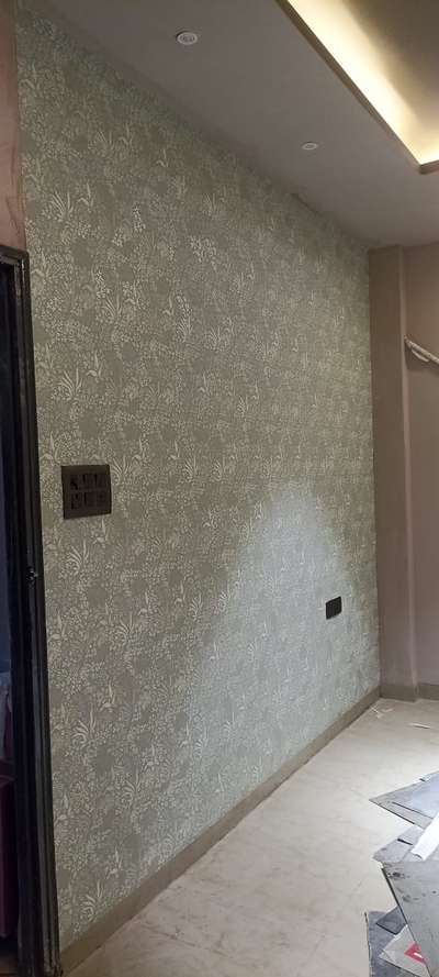 Wallpaper installed at site✨✨
All Interior exterior products are available for more details on DM... 
#InteriorDesigner 
#Architectural&Interior 
#wallpaperrolles 
#WallDecors 
#wallpaperindia 
#HomeDecor