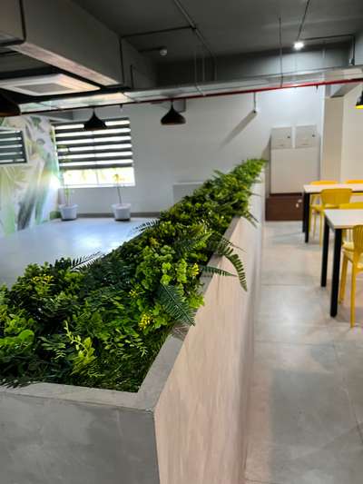 Artificial plants& customised wallpaper  #artificialplantsupplier #customized_wallpaper #InteriorDesigne