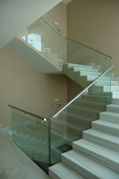 glamour steel glass railing