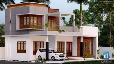 #new project#kozhikode#1350 sqft#3bedroom attached bath+hall+living+kitchen+work area+store