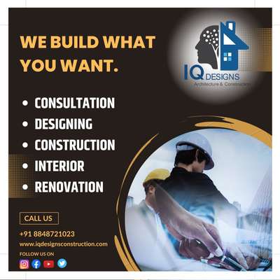 We Build What You Want.
Contact Us+91 88487210
 #iqdesigns  #iqconstructionlife  #iqdesignsconstruction  #iqhomedecor  #homecostruction  #InteriorDesigner