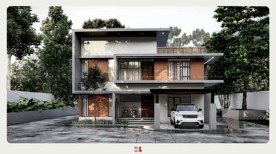 Proposed 4bhk residential elevation.
Area: 2054sqft.
Location: Pathanapuram, Kollam.

ElevateVue Residence 

Residence boast a striking design with projected continuous structures serving as both functional sunshades and artistic features.
 #architecturedesigns #architecturekerala #architectureldesigns #architectsinkerala #elevaideas #ElevationHome #ContemporaryHouse #ContemporaryDesigns #modernhome #modernminimalism #modernhousedesigns #modernarchitecturedesign #modernelevation #HouseDesigns #keralaarchitectures #residence3ddesign #residentialbuilding #keralaresidencedesign #keralaresidence