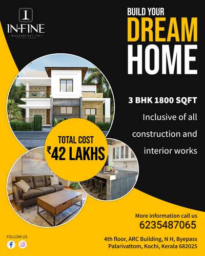 📞6235487065
കുറഞ്ഞ നിരക്കിൽ plan, exterior, interior ഡിസൈൻ ചെയിതു കൊടുക്കുന്നു..

കേരളത്തിൽ എവിടെയും കുറഞ്ഞ നിരക്കിൽ ഗുണമേന്മയോടെ നിങ്ങളുടെ സ്വപ്‌നഭവന🏘️ നിർമാണം ചെയ്തു കൊടുക്കുന്നു 🤝🏠
More contact details
📍📍📍📍
6235487065
 #HomeAutomation #ElevationHome #Ernakulam #kerlahouse #TraditionalHouse #HouseRenovation #sweethome #homeinterior #exterior_Work #InteriorDesigner