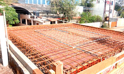 450 sqft slab steel binding work