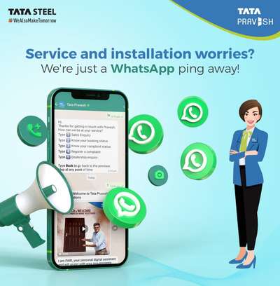 Meet Pari, your new virtual assistant! 🌟 Need assistance before, during, or after installation? Pari's got you covered 24/7 via WhatsApp. 📱 Say hello to hassle-free support! 👋✨

Ready to connect with us?


#Tatapravesh  #Tatasteel  #wealsomaketomorrow  #steeldoors  #Tata  #beststeeldoors  #beststeeldoor #beststeeldoorinkerala