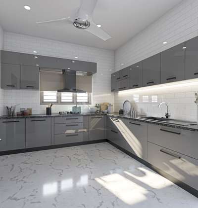 kitchen Design.simple organised and elegant  #ModularKitchen #interior##Design