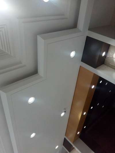 Modern false ceiling works with durable and branded Gyproc materials. Adjustable budget according to the type of ceiling , Dry wall partition , PVC false ceiling and 2X2 grid ceiling. 
Please contact .
Akhil S G  - 8086530403