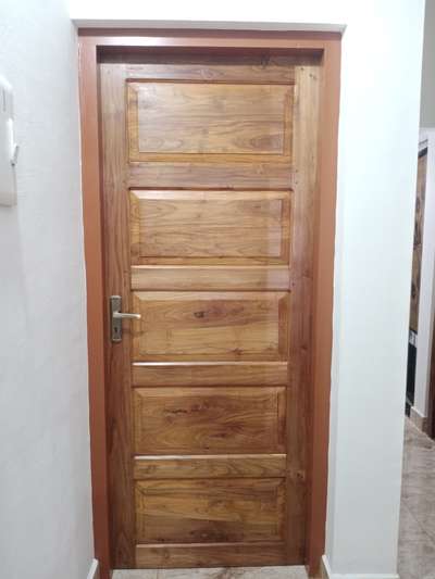 Bedroom Teak door  
 #carpenteron.com
 #sajuvengola
 #carpentersaju