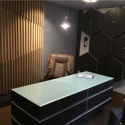Choice for heads...
 #head #offices  #InteriorDesigner  #lifestyle  #professionals  #honeycomb #MDFBoard  #backpaintedglass