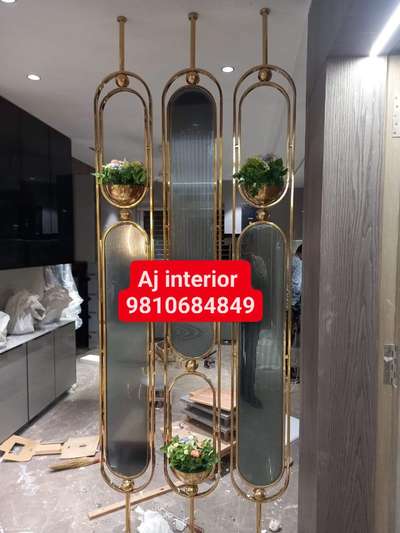 Partition work in stainless steel with pvd coating exclusive Design customized available