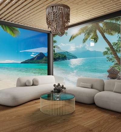 Resort living view #resort #LivingroomDesigns #