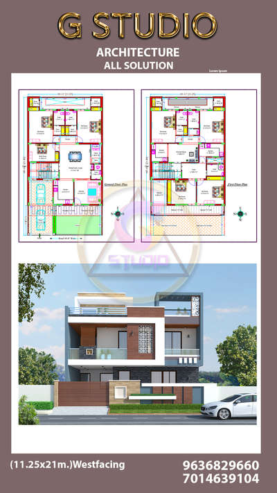 plan and 3d view cost 7 rs Sq.ft.