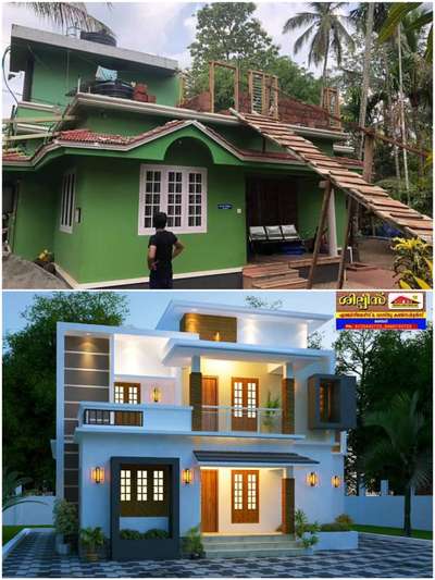 #Renovationwork# Project Status: Going on.. Cliënt: Rajettan #Mullanpara #Manjeri.. # Before and after the #Renovation..