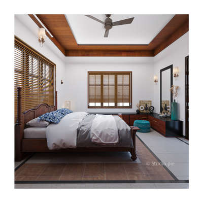 Nithya residence. 
Bedroom interior. 
Thrissur