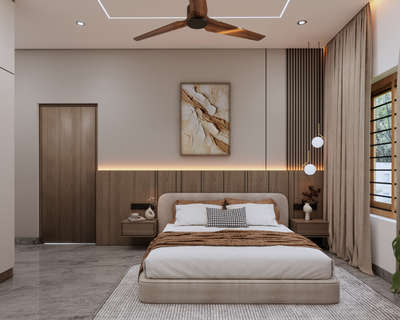 Bedroom interior  
Minimalist and aesthetic 
Client - Dr Sana Thrissur 
 #InteriorDesigner # bedroom #Minimalistic #minimalinterior #architecturedesigns #kerala_architecture