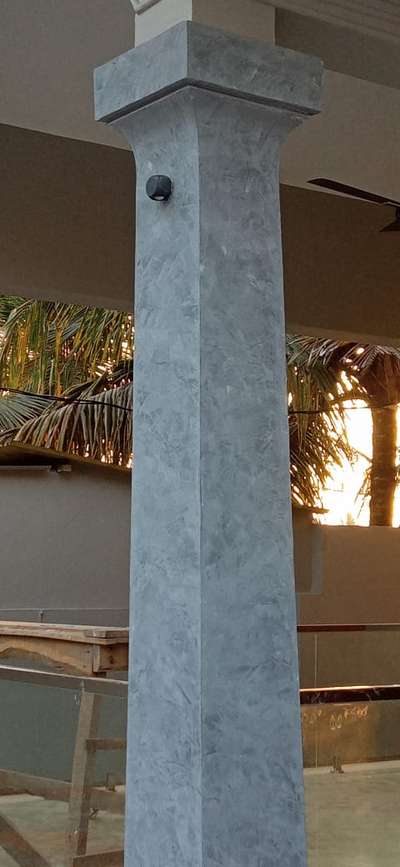 cement finish. concrete finish. texture. natural stone. #koloapp  #keralaarchitectures  #Kollam