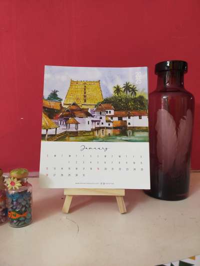 2025 calendar with my favourite watercolor painting 
dm for purchase  #art #watercolor #watercolorpainting #calender #tabletops #tableDecor #HomeDecor #livungroom