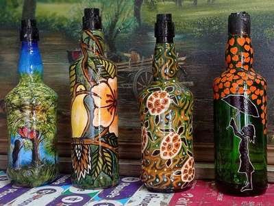 Glass Bottle Painting