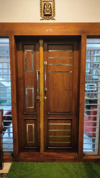 Teak front door Modern style
#DoubleDoor #FrontDoor #Front #TeakWoodDoors #NEW_PATTERN