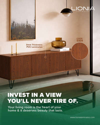 Upgrade Your Living Room with 3mm PVC Laminates
Stylish, durable, moisture-resistant, and crafted to deliver long-lasting beauty with a flawless finish.

 #pvclamination #interiordesign #interiorlamination #PVCLaminates