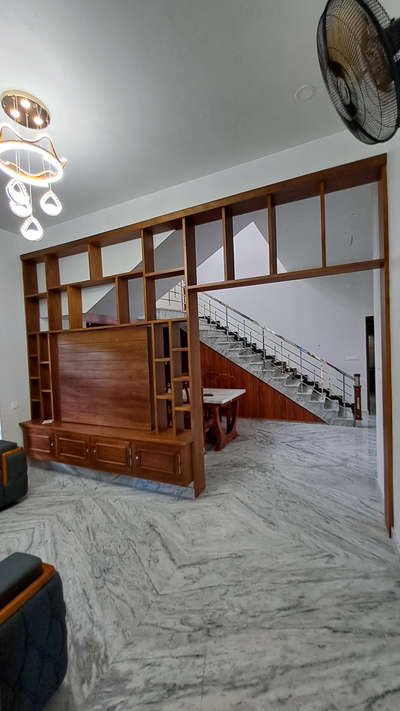 teak wood partition with rotating tv unit 
 #TVStand  #tvunitinterior  #partitiondesign   #teakwood  #InteriorDesigner